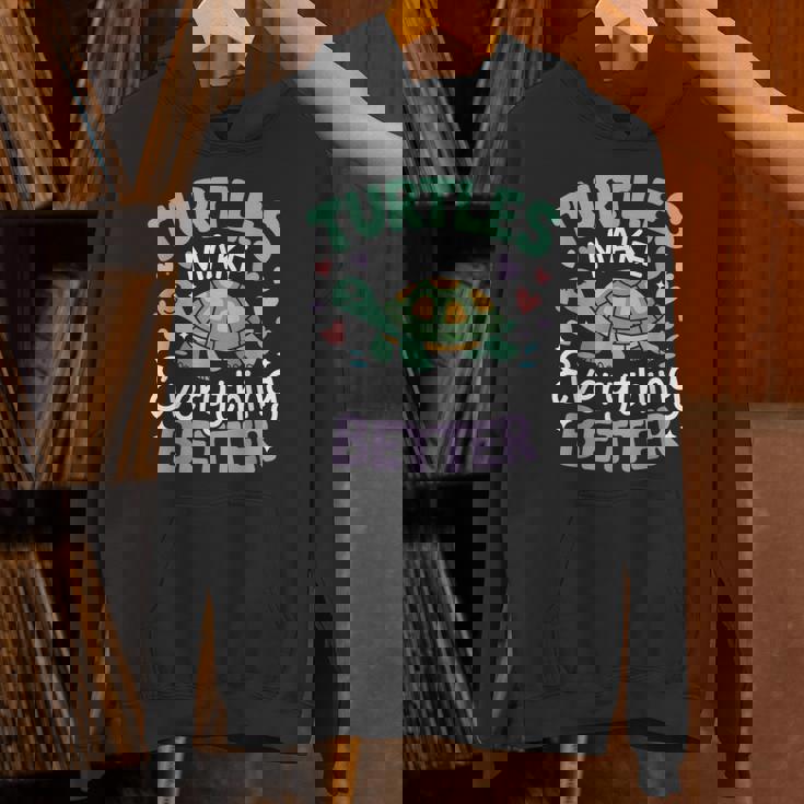 カメがすべてを良くするかわいい陸亀 Hoodie