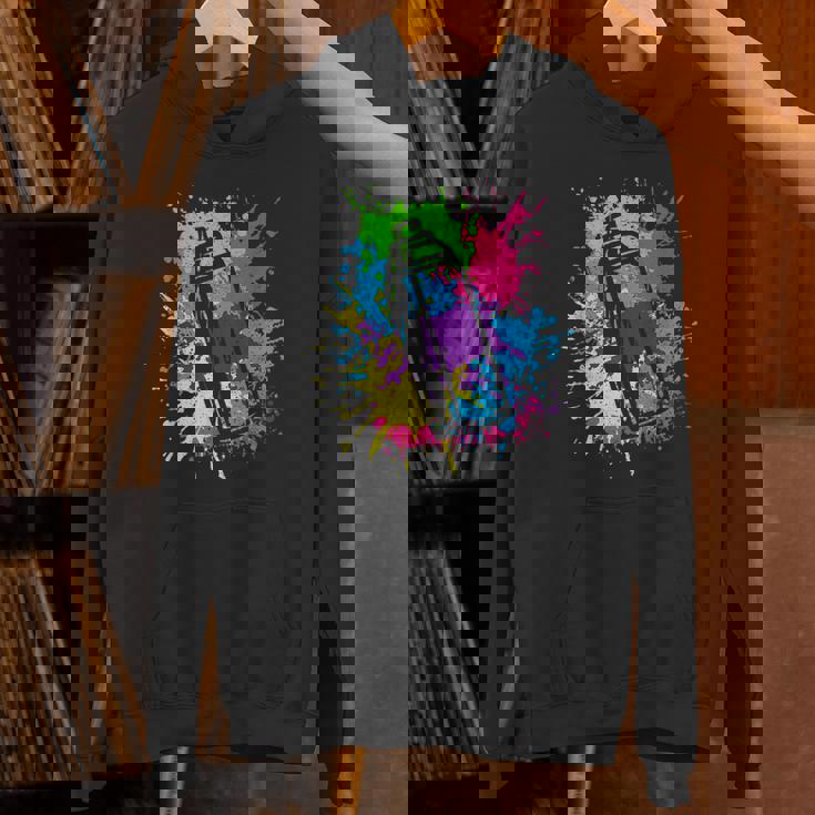 カラフル グラフィティグラフィックスプレーペンキの缶ストリートアートアーティスト パーカー