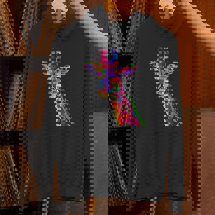 カラフルなキリン愛動物愛キリン Hoodie