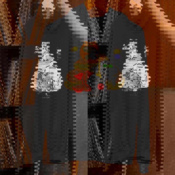 キッズ ボンレス犬とボンレス猫 パンケーキ パーカー