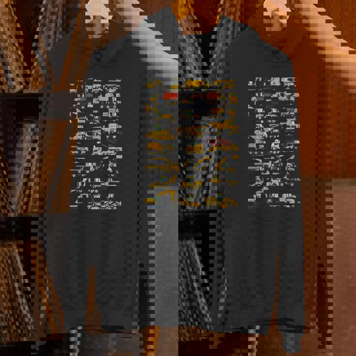 キッズ 建設車両 男の子 コンクリートミキサー クレーン パーカー