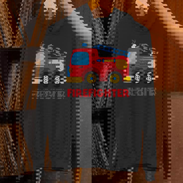 キッズ 消防車消防車 パーカー