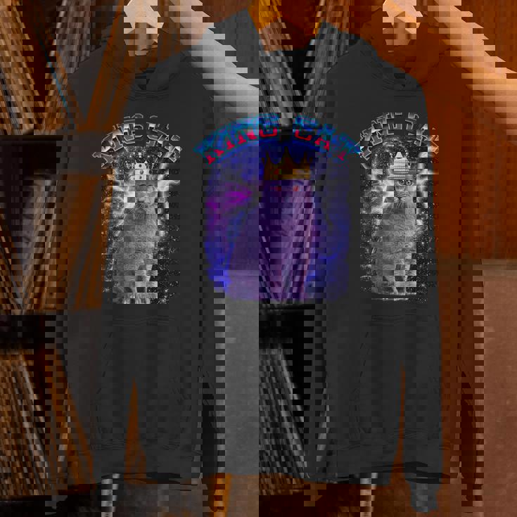 キングキャット ギャラクシーのブリティッシュショートヘア猫 子猫猫 パーカー