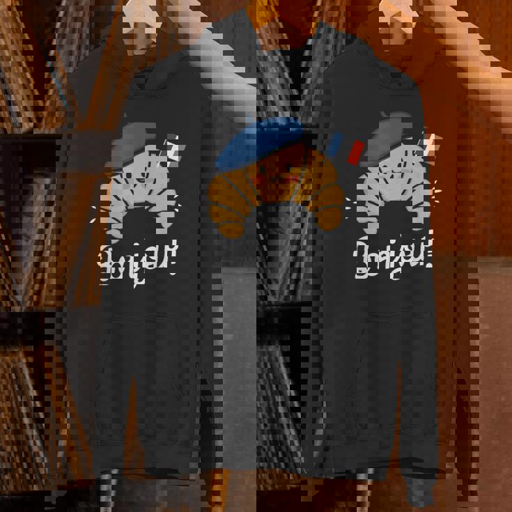 クロワッサン フランス語格言 フランス ベーキング 朝食 面白い パーカー