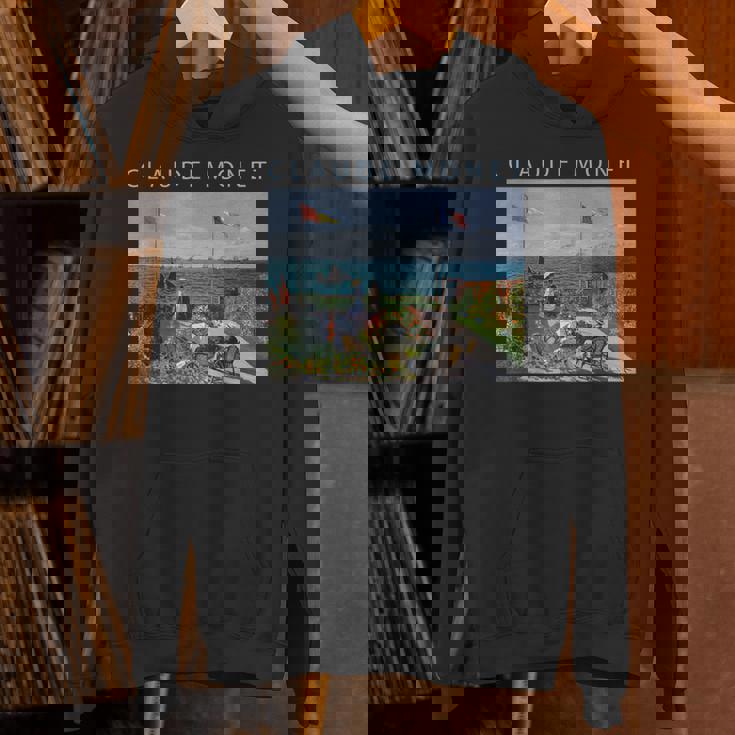 クロード モネ 面白いtシャツ アート サンタドレスの庭園 絵画 メンズ レディース 面白い 服 油彩画 パーカー