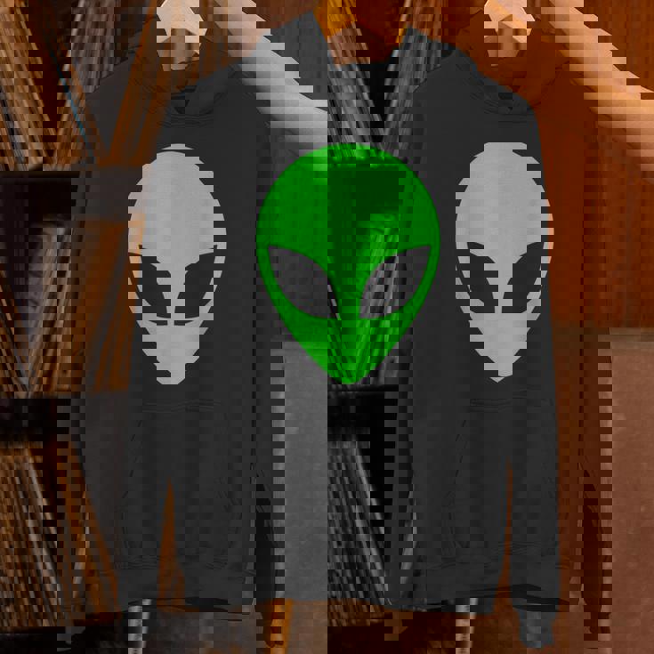 グリーンエイリアンヘッドアパレル 90年代スタイル ファニー エイリアン パーカー