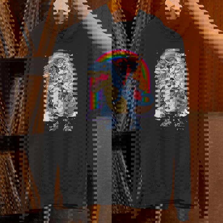 コーギー ユニコーン 恐竜 レックス キッズ ガールズ レインボー ギフト Hoodie