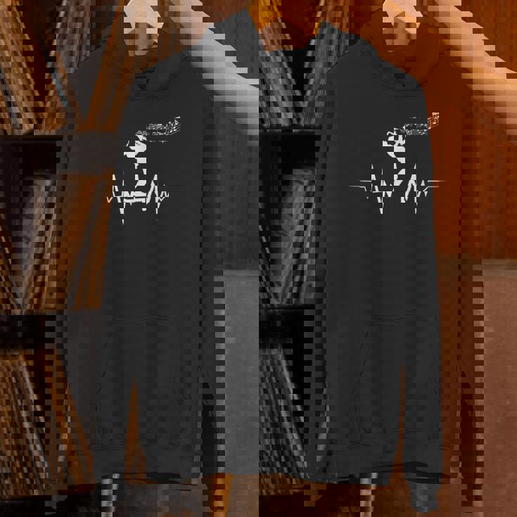 サックス ハートビート ミュージシャン向けのクールなデザイン Hoodie