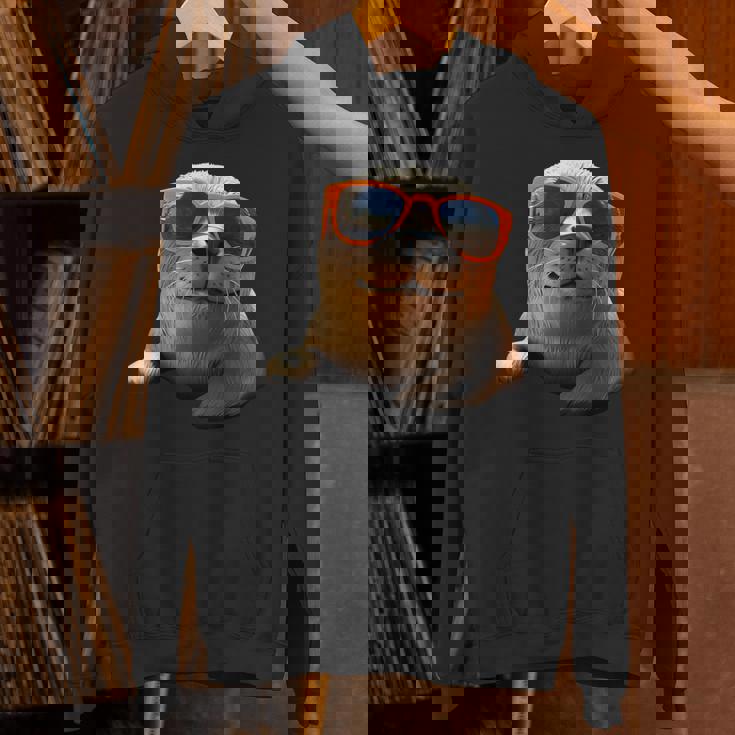 サングラスをかけたアザラシ かわいいアザラシ パーカー