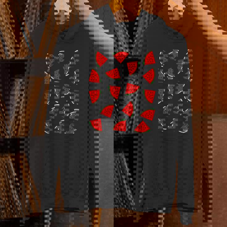 スイカ柄 夏 フルーツ 恋人 フルーツ スライス 種 Hoodie