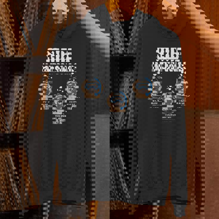 スキューバハンドシグナル 面白い スキューバダイビング パーカー