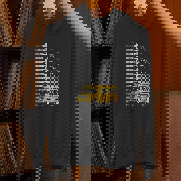 スクールバスドライバー アメリカ国旗 スクールバスドライバー用 パーカー