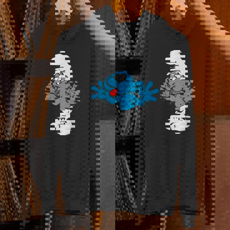 スマーフ ジョキー スマーフ 舌 ジョイフル ブルー コミック スマーフェット Hoodie