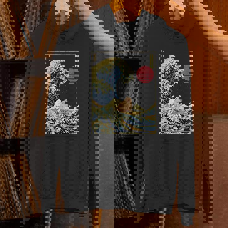 セイウチ 日本の神奈川波 面白いサーフアニマル パーカー