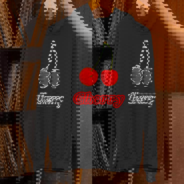 チェリー Cherry さくらんぼ 『フルーツ ポップ』果物 リアル レトロ 面白い イラスト パーカー