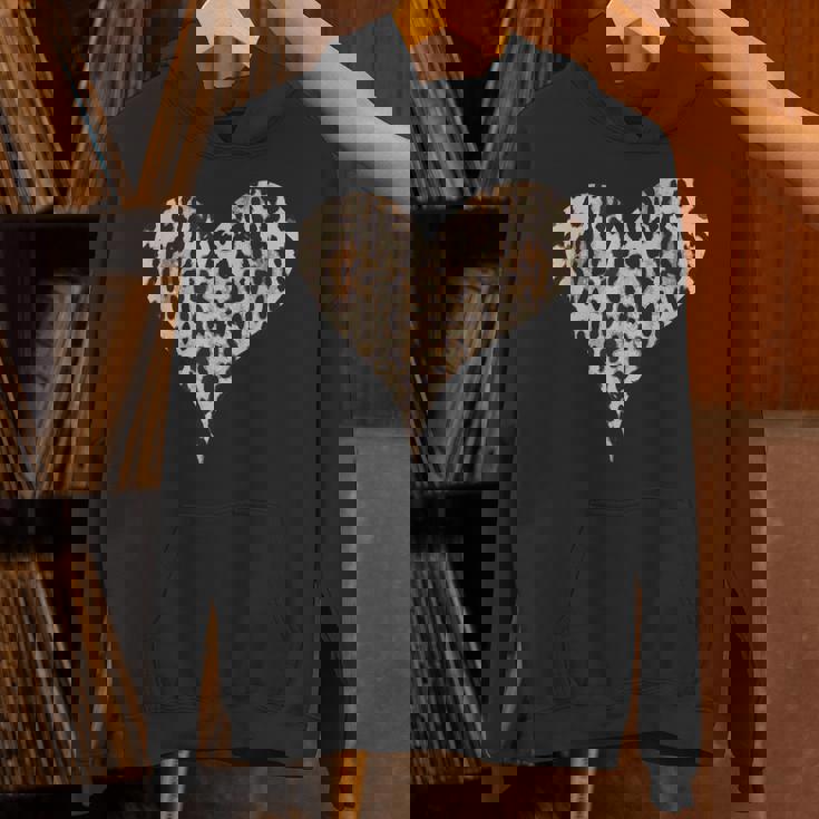 チーター ヒョウ柄 ハート Hoodie