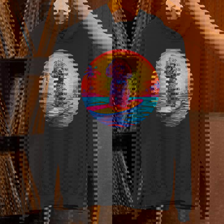 トイプードル サーフィン ファニー ドッグ ビーチ パーカー