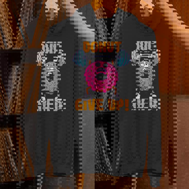 ドーナツギブアップ ワークアウト ジム ウェイトリフティング ボディービル パーカー