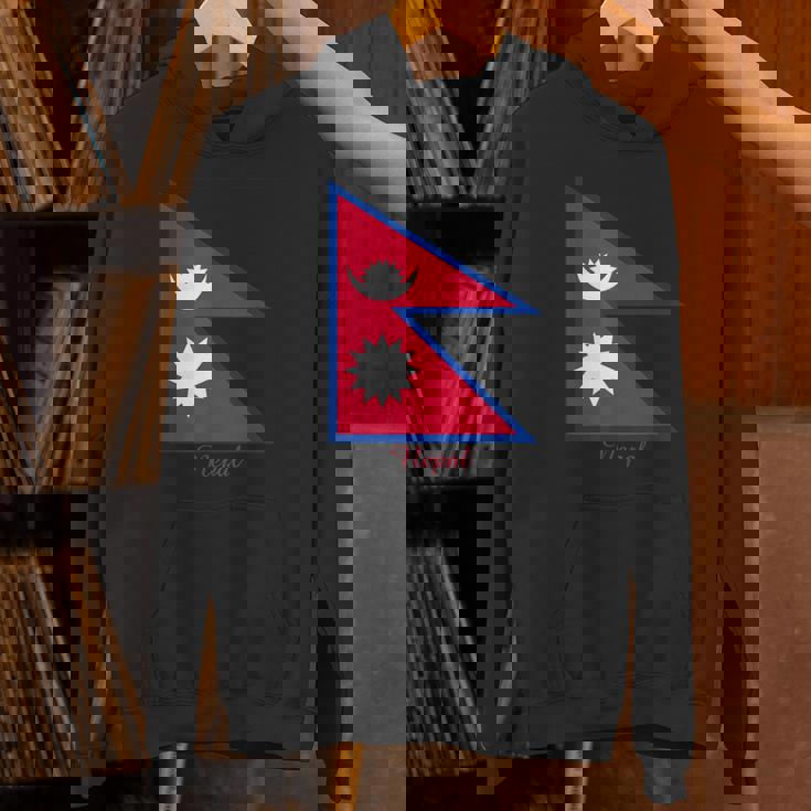 ネパールのネパール国旗のお土産。 パーカー