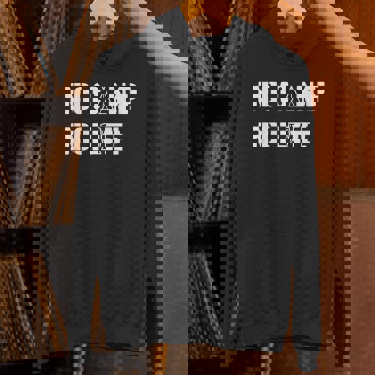 ノーキャンプノーライフ キャンプ好き アウトドア好き アウトドア趣味 クール キャンプ テント パーカー