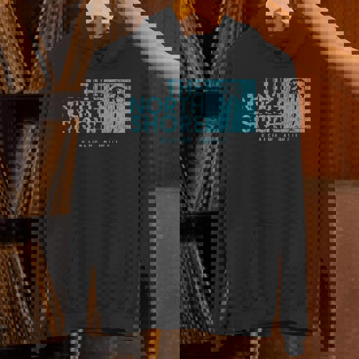 ノースショア ハワイ ヤシの木 ビンテージスタイル パーカー