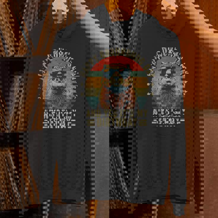 ハッピーマーモットの日、誕生日、クールなマーモット パーカー