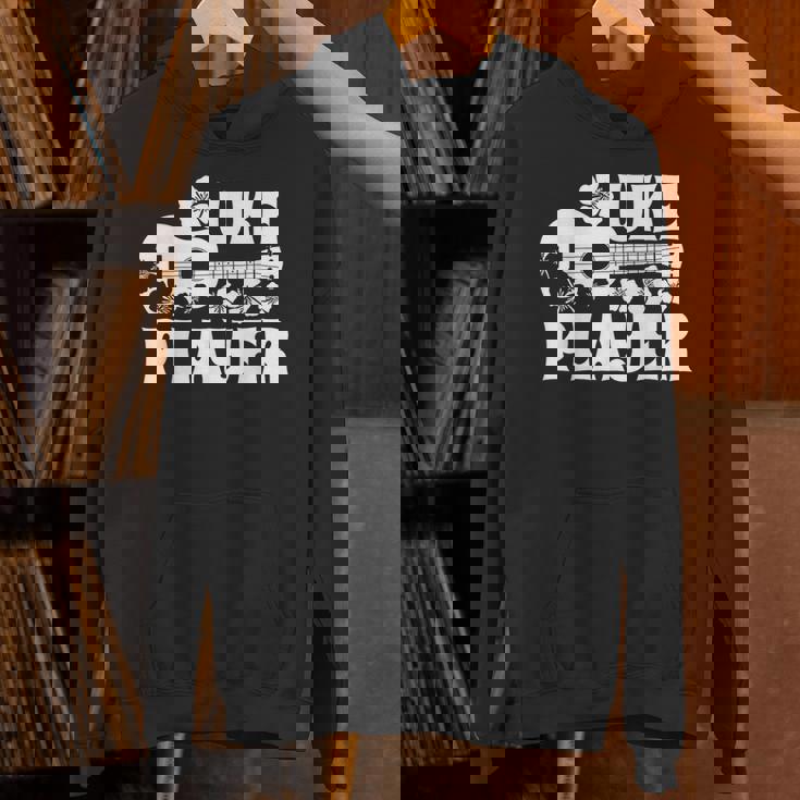 ハワイアン ウクレレ ウケ プレイヤーフラワー パーカー