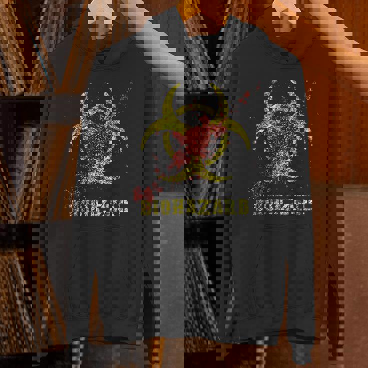 バイオハザード 感染 感染サイン ゾンビ血のはね付き Hoodie