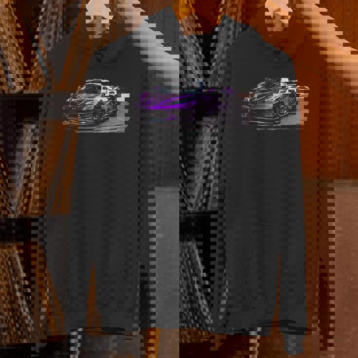 パープル C8 ドライブウェイ スー レースカー マッスルカー スポーツカー C8 パーカー