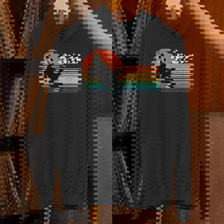 ビンテージ シャチ デザイン レトロ 美的 海 恋人 海 イルカ パーカー