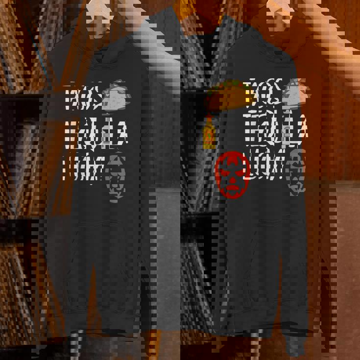 ファニー ルチャリブレ タコス テキーラ ルチャドールとファンへのギフト パーカー