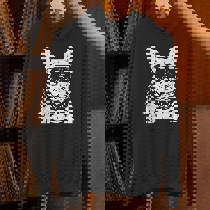 ファニーフレンチブルドッグ サングラス付き フレンチブルドッグ パーカー