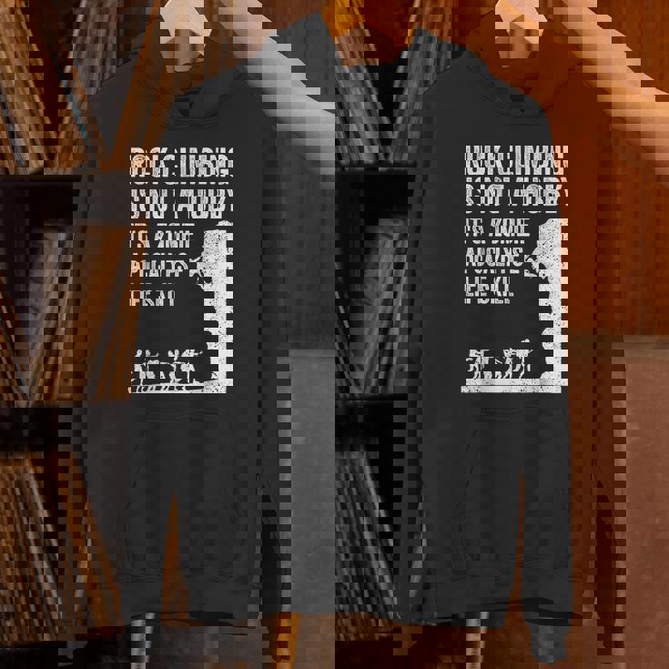 ファニーロッククライマーギフト 男女兼用 クールなゾンビクライミングに パーカー