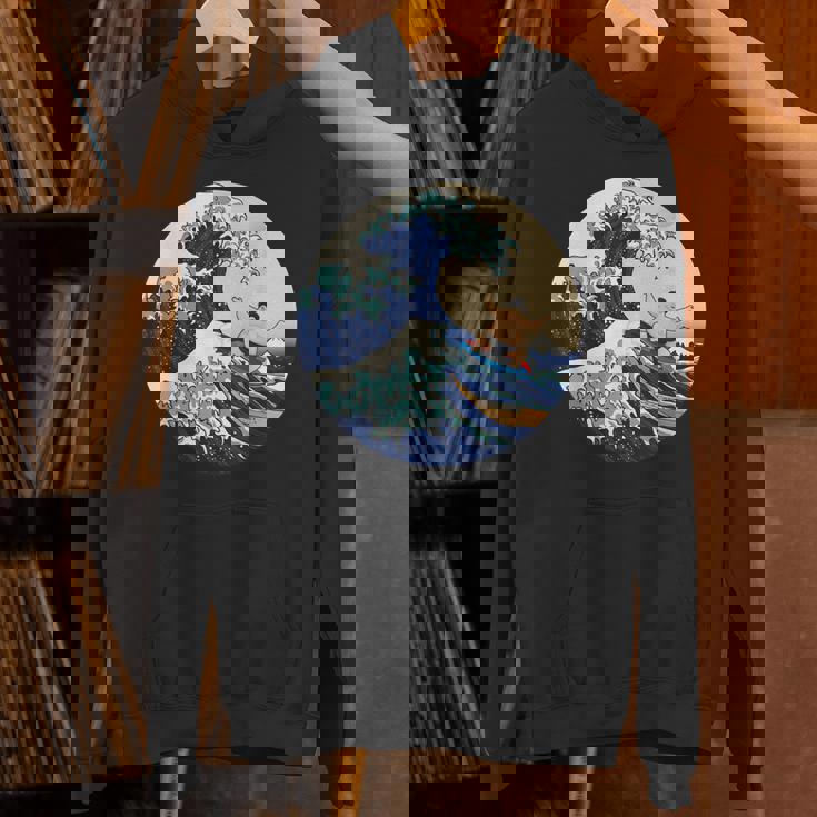 ファンシー 神奈川 大波 相撲 サーフィン パロディ Hoodie