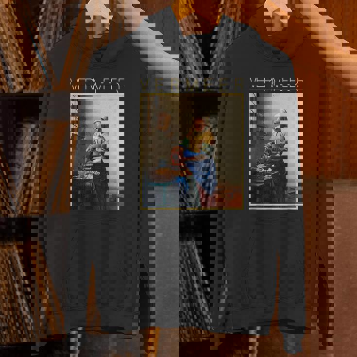 フェルメール 面白いtシャツ アート 牛乳を注ぐ女 絵画 メンズ レディース 面白い 服 美術 油彩画 パーカー