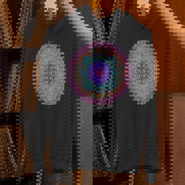 フラワー・オブ・ライフシンボル 民間伝承 マンダラ 5 ファン ファン ファン パーカー