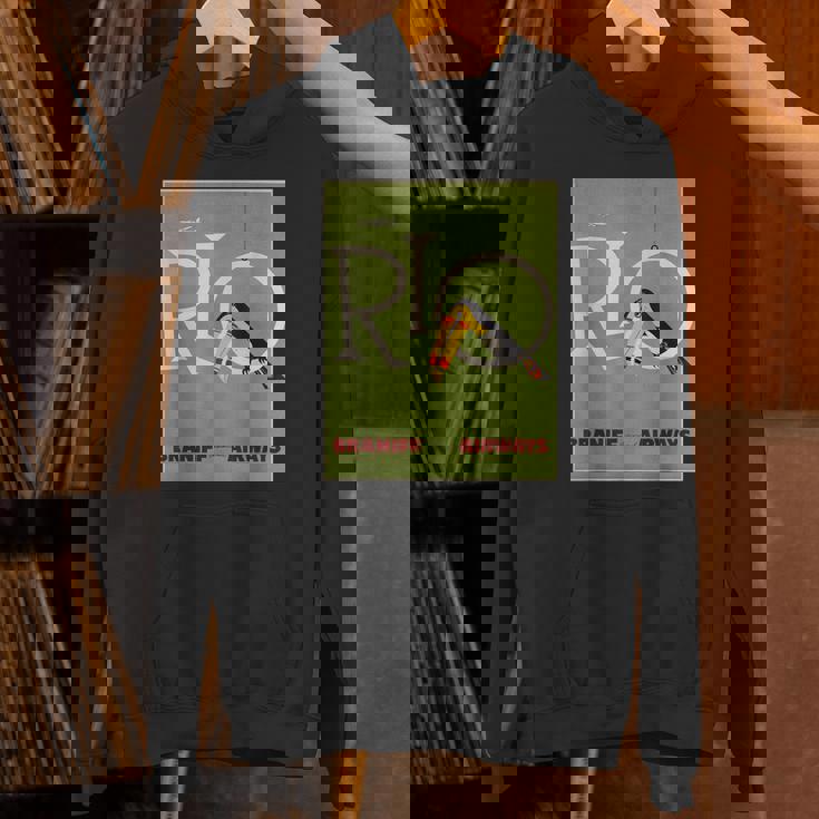 ブラジルオオハシ航空ヴィンテージ旅行ポスターリオデジャネイロ パーカー