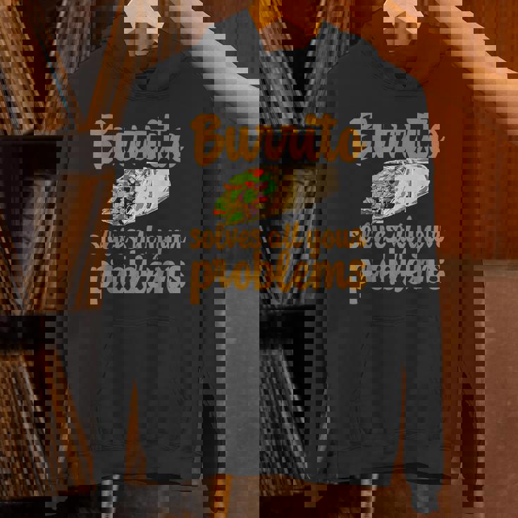 ブリトーはあなたの問題をすべて解決します Burritoolves All Your Problems Hoodie