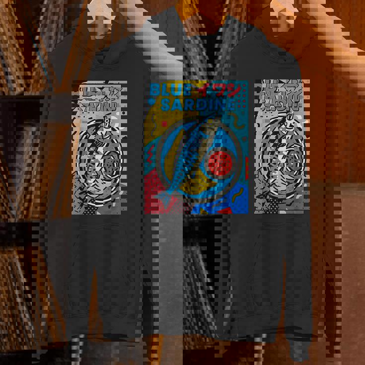 ブルーイワシ 和風メンフィススタイル パーカー