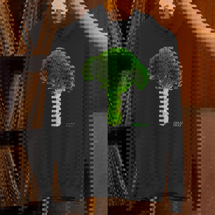 ブロッコリー 大 写真 & 文字 Broccoli Big Photo & Text パーカー