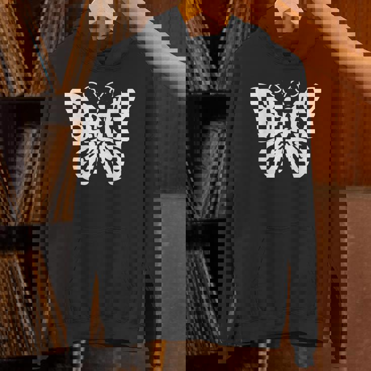 ベッキーバタフライ パーソナライズされたかわいい名前ワードアート パーカー