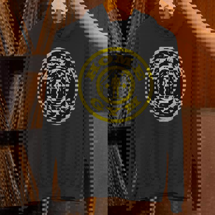 ホームジム アンティーク調ゴールドパロディー 長袖tシャツ パーカー