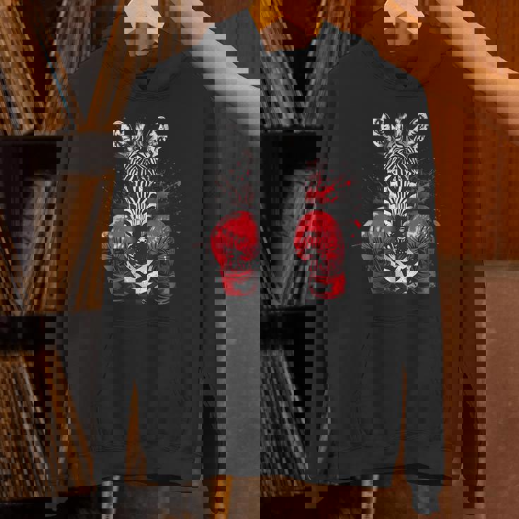 ボクシング ゼブラ ボクシンググローブ キックボクシング おもしろボクサー パーカー