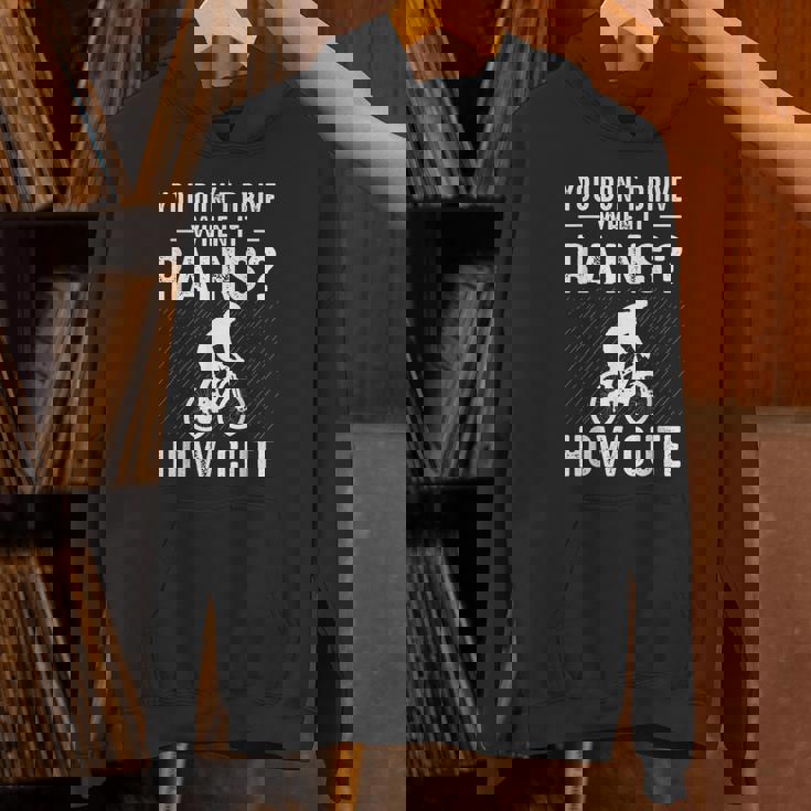 マウンテンバイク Mtb 自転車 雨に乗る おもしろギフト パーカー