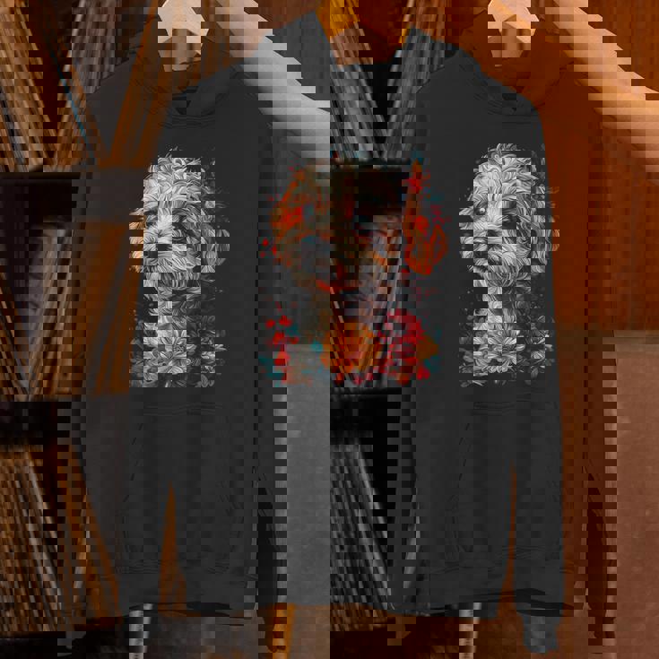 マルチプー犬 グラフィック ペット イラスト マルチプー パーカー