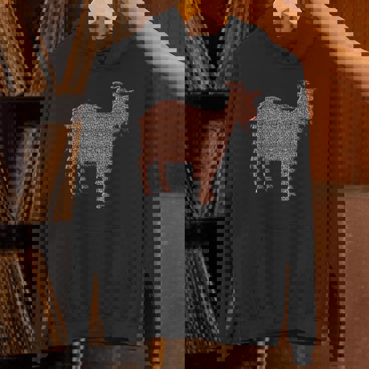 ヤギ動物コーヒー豆 パーカー