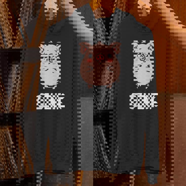 ユーモア豚 ミニマリスト かわいい 面白い豚 長袖tシャツ パーカー