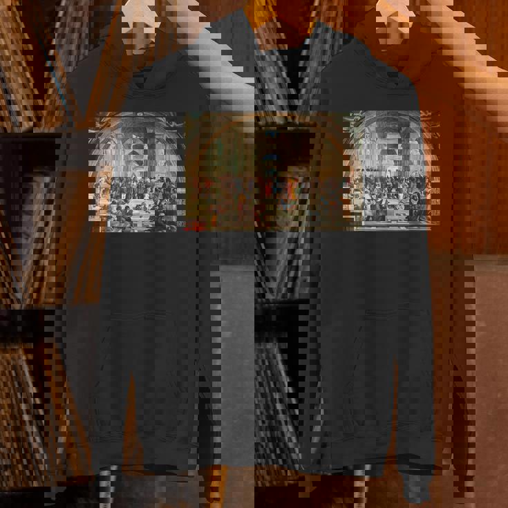 ラファエロ作「アテネの学堂」 パーカー