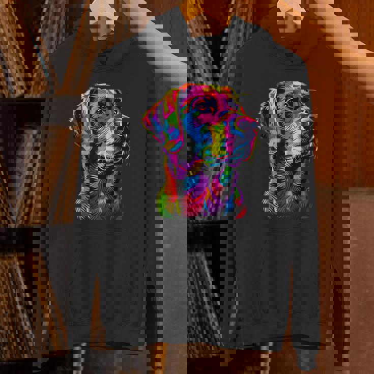 ラブラドールレトリバー カラフルカラー ポップアート グラフィック 犬 ラブラドール パーカー