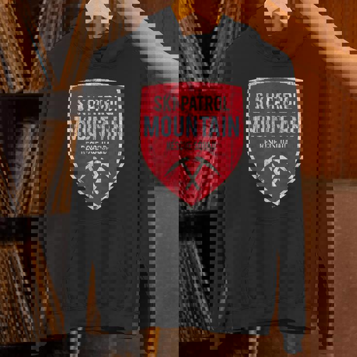 レスキュー隊スキーパトロールレトロスノーボードウィンターリゾート パーカー